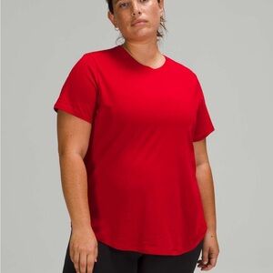 🚫SOLD🚫EUC Women’s Lululemon Red Love Crew Short Sleeve T-Shirt